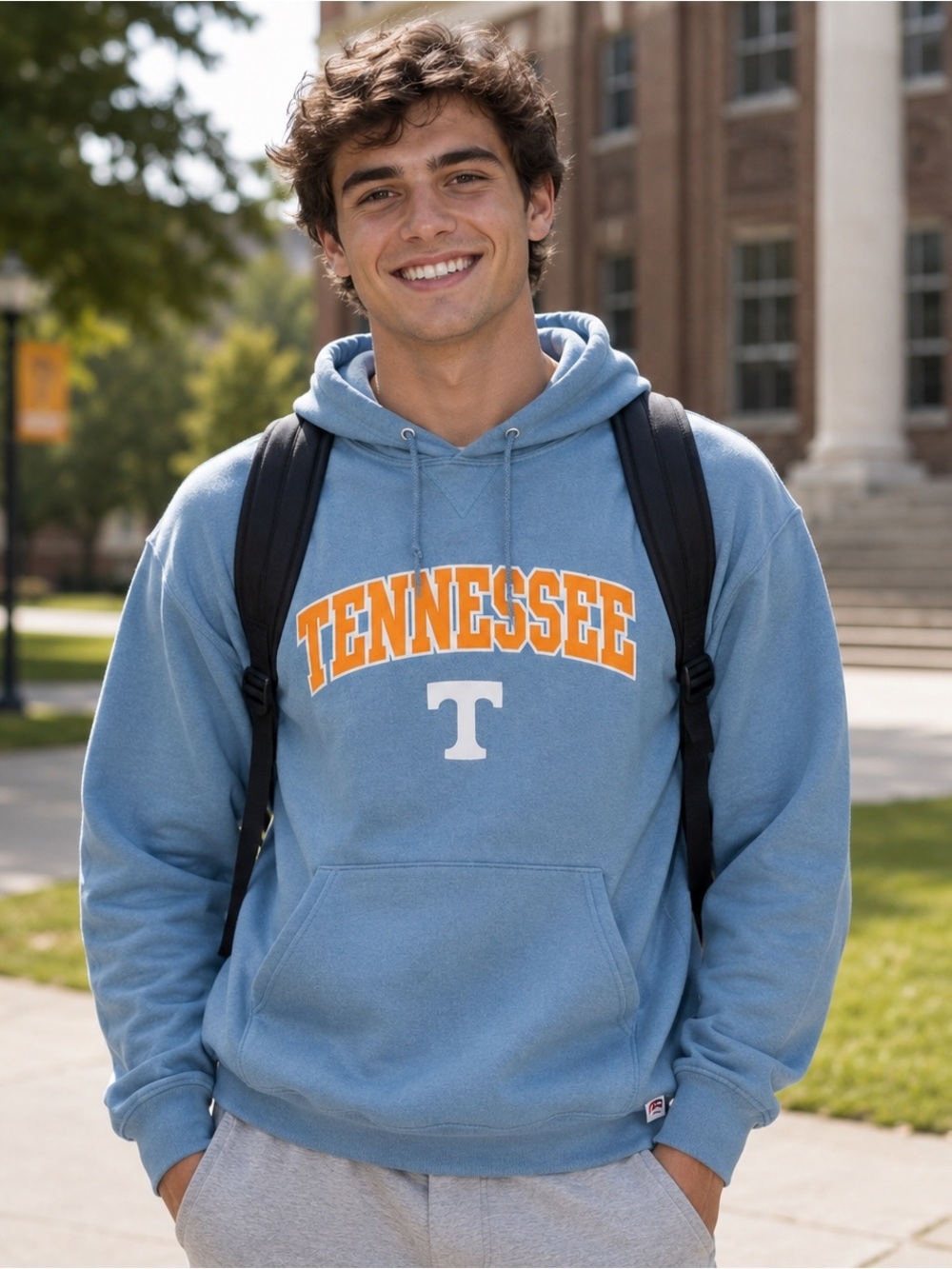 Tennessee Volunteers Sky Blue Hoodie - Size Large - NCAA - Pullover